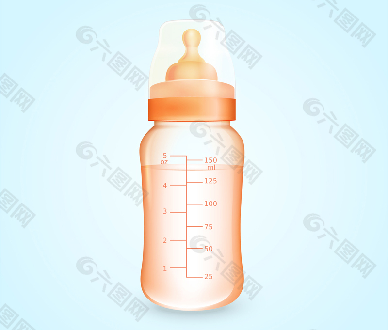 婴儿奶瓶矢量