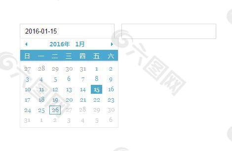 简单实用蓝色jQuery日期插件