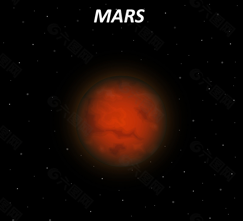 太空中的火星