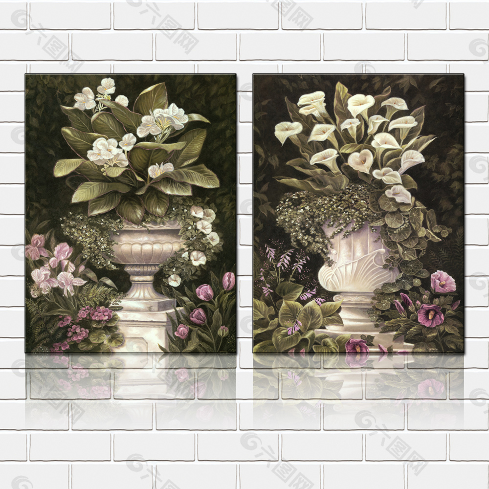 花团锦簇的壁画