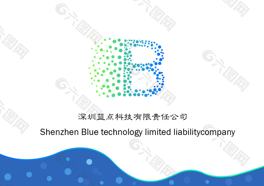 蓝点科技有限公司logo创意设计