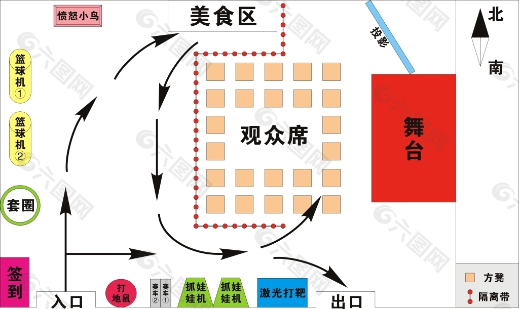 区位摆放布置图