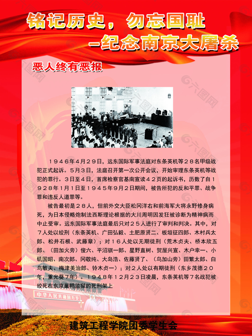 南京大屠杀 校园 展板 宣传