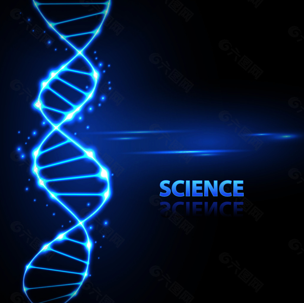 DNA科学矢量图