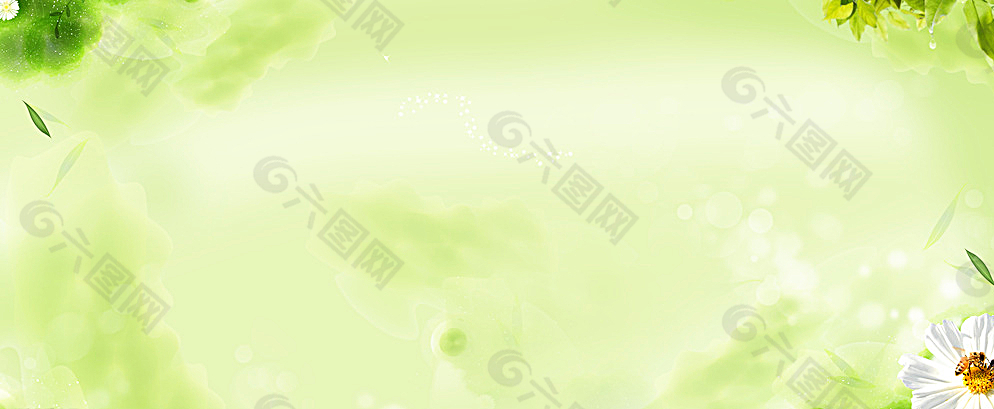 绿色清新梦幻背景图片