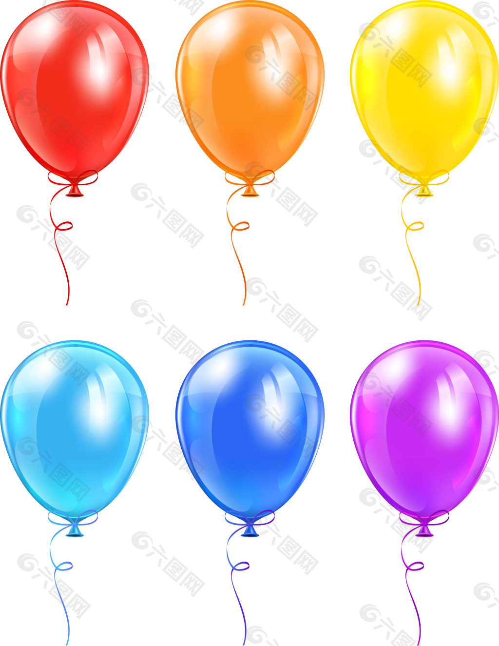彩色气球素材
