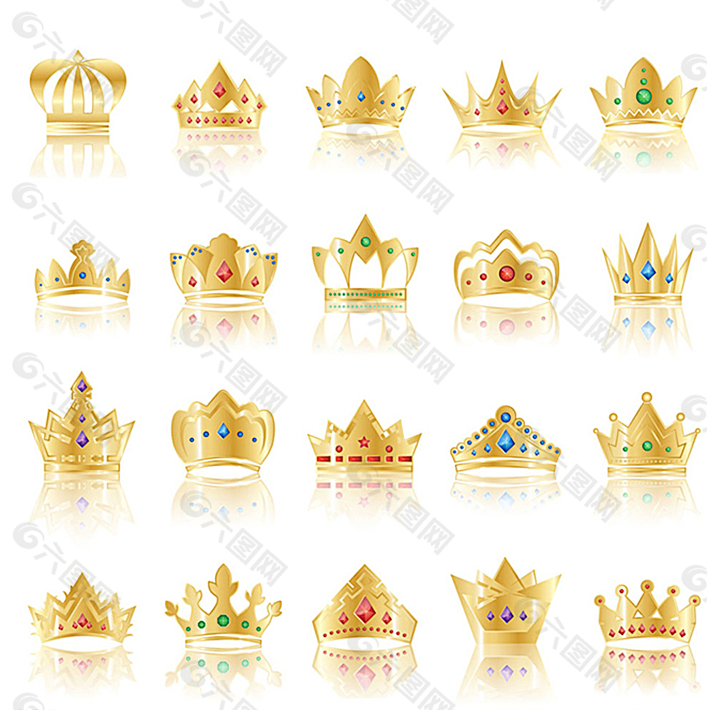 金色皇冠样式图片