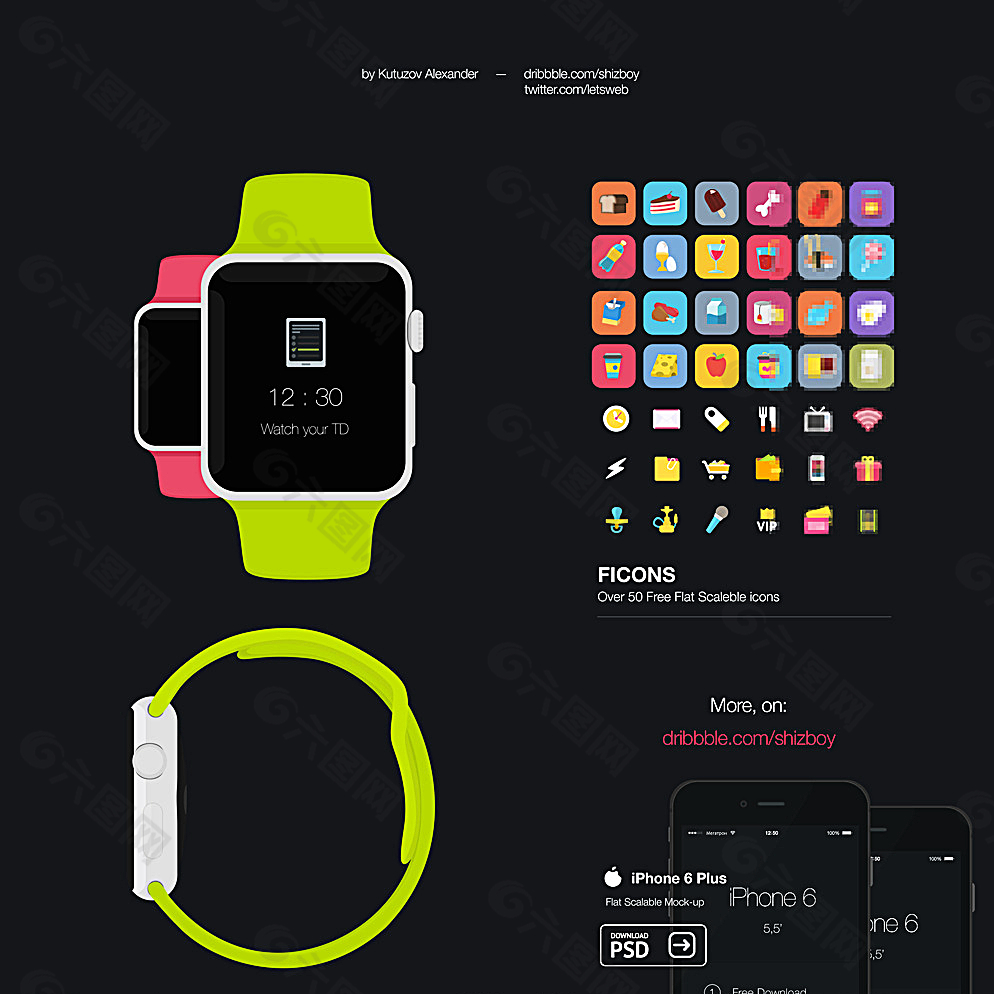 iwatch 界面图标图片