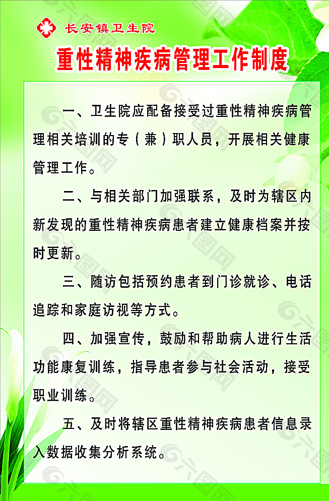 精神疾病管理工作制度图片