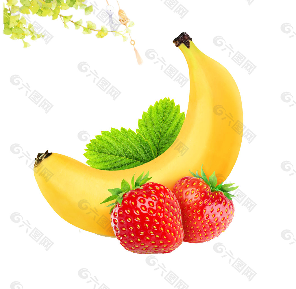 香蕉草莓元素