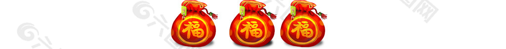 红色福袋元素