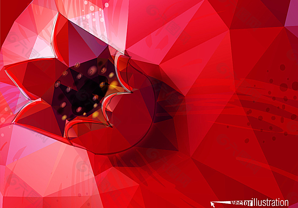 菱形石榴背景图片