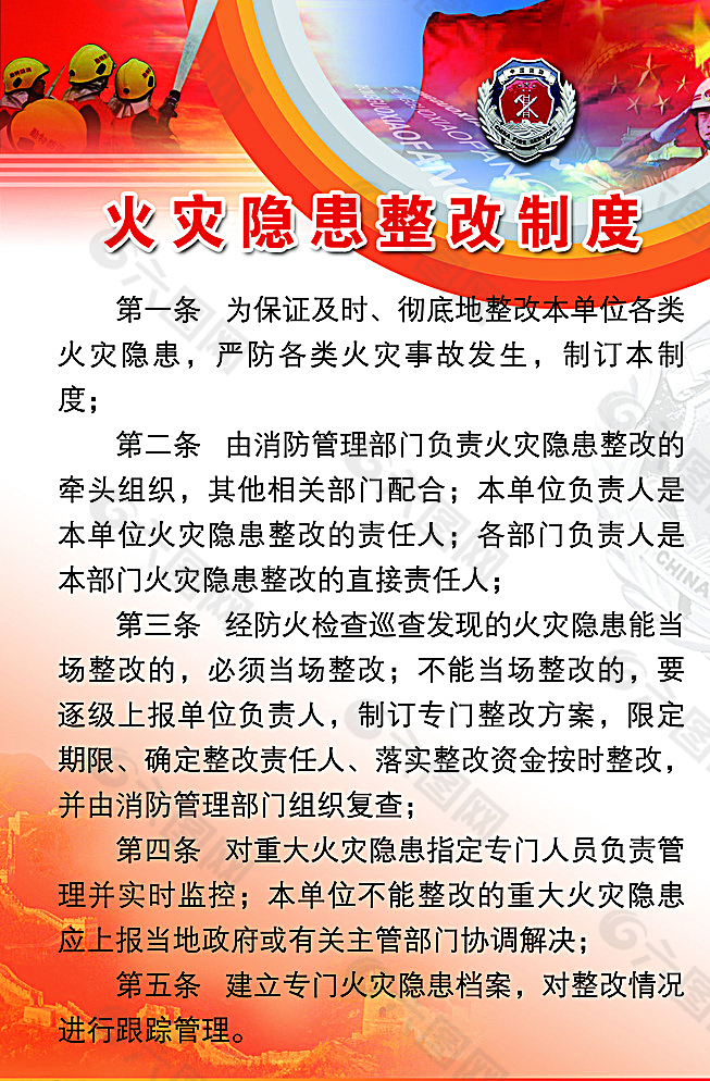 火灾隐患整改制度图片