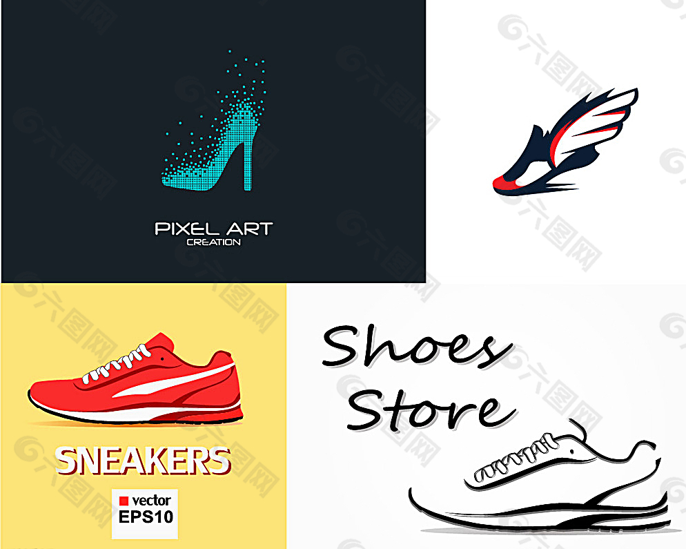 创意鞋logo图片