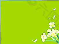 绿色鲜花背景flash动画