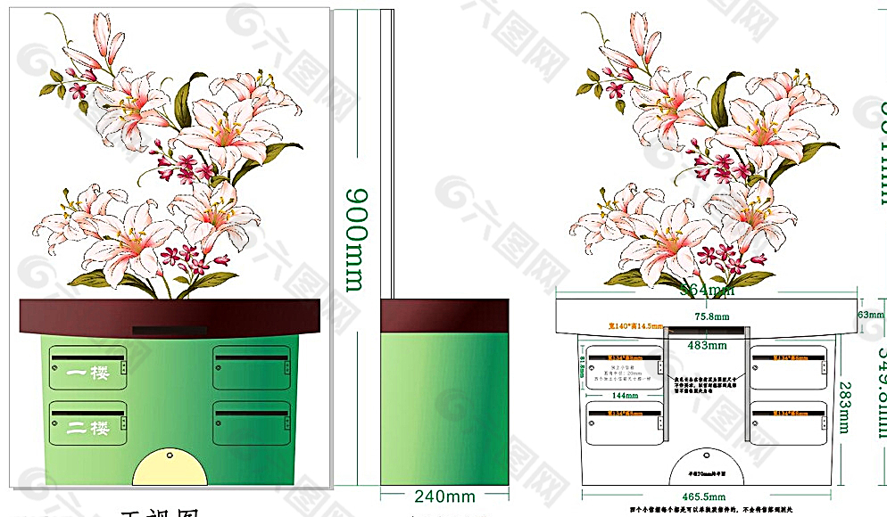 花盆信箱图片