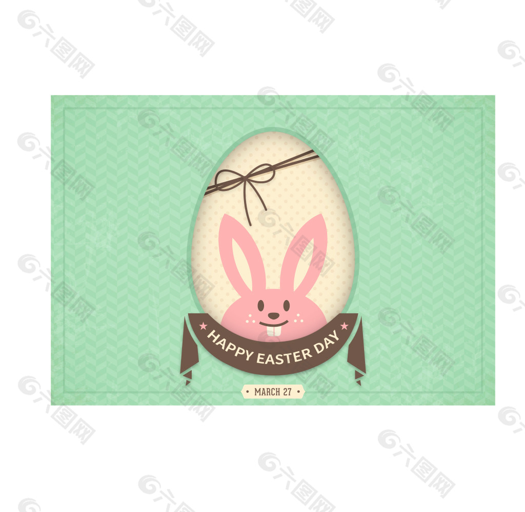 复活节兔子卡通素材
