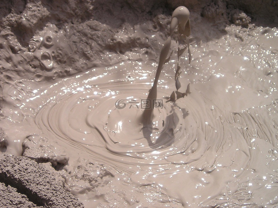 泥,火山活动,火山