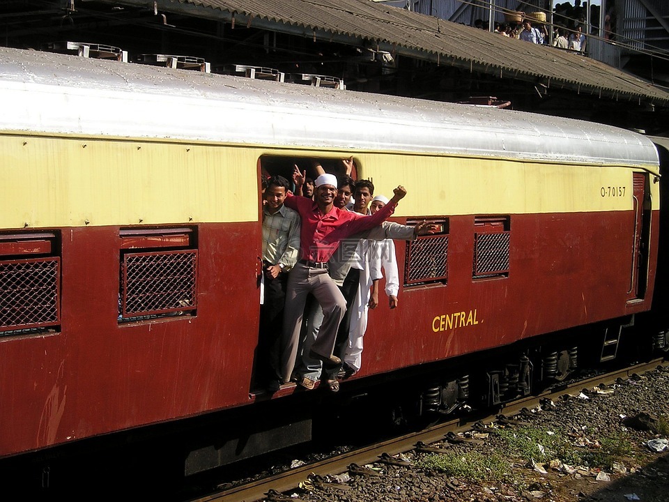 印度,孟买,火车
