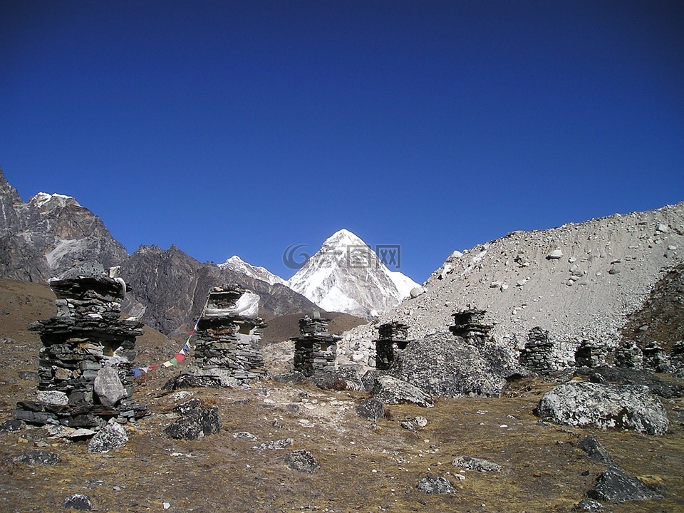 尼泊尔,pumori,珠穆朗玛峰