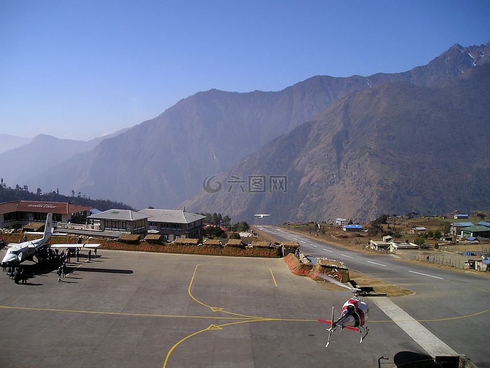 尼泊尔,机场,卢卡拉