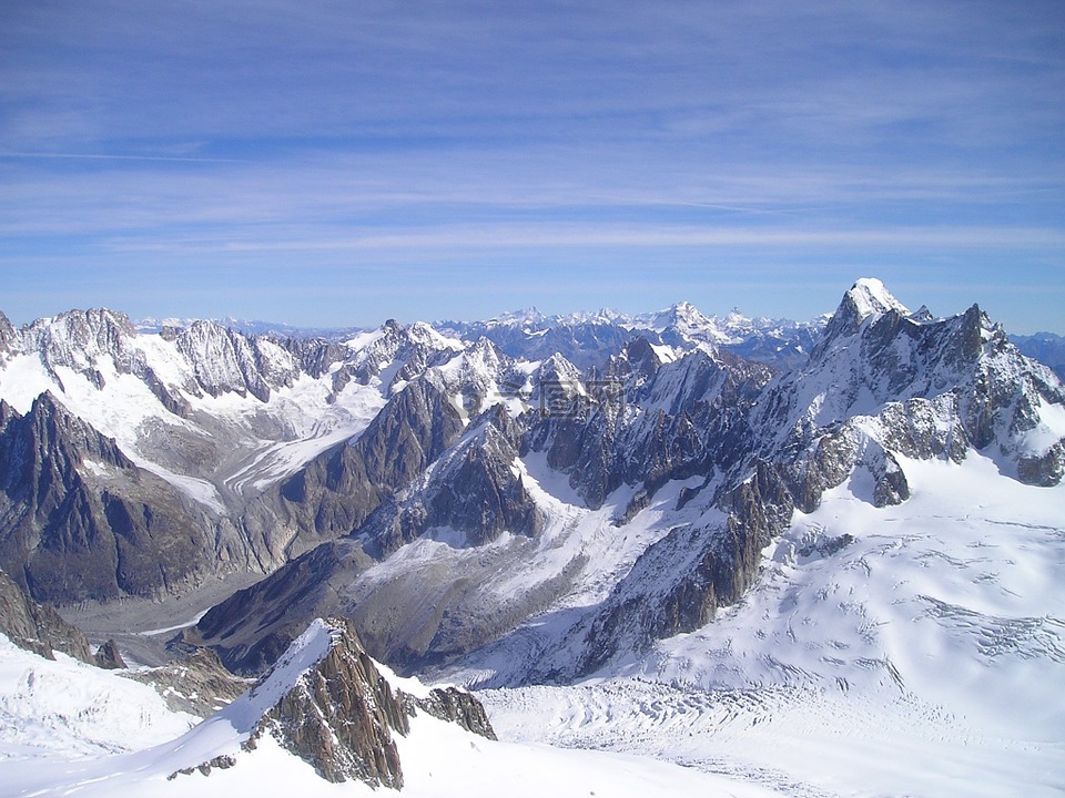 兰德斯合唱团驴,夏蒙尼,高山