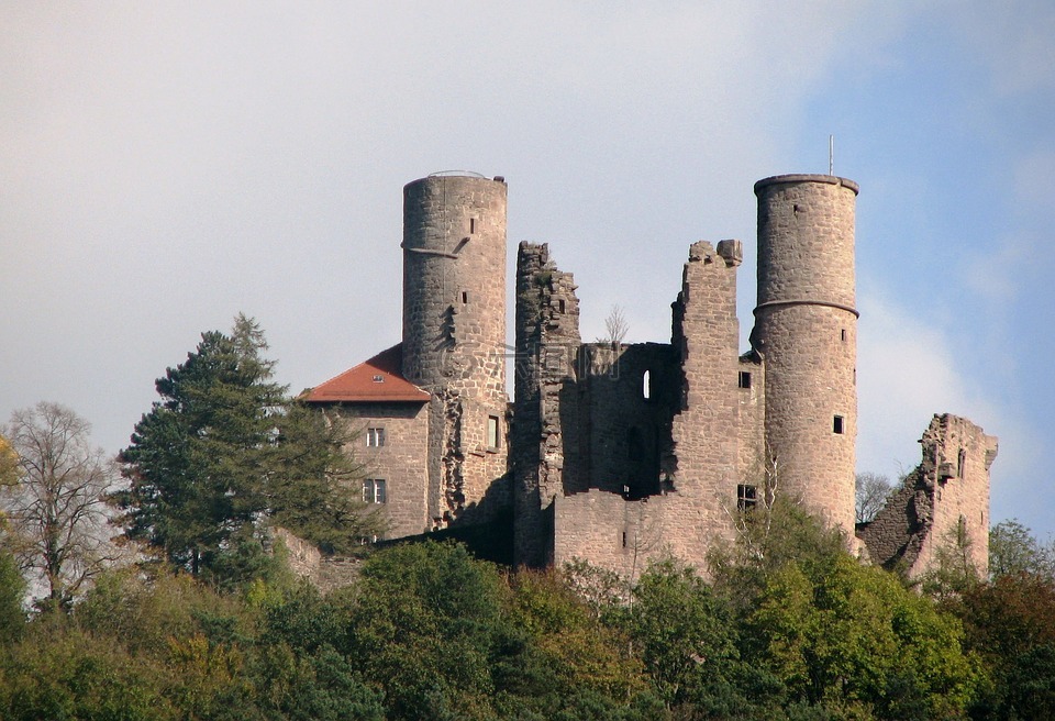 burg hanstein,城堡,堡垒