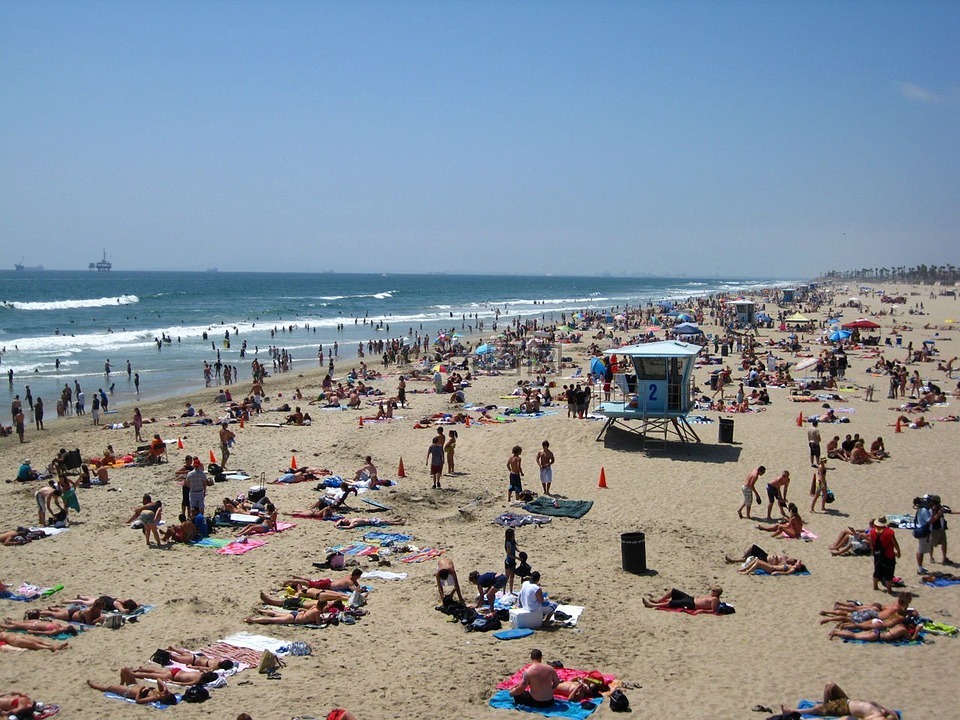 海滩,亨廷顿,加利福尼亚州