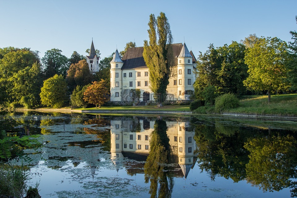 城堡的hagenau,城堡,wasserburg