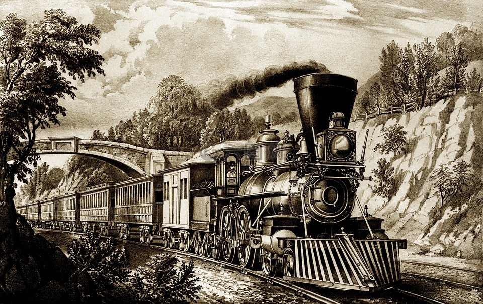 蒸汽火车,机车,火车