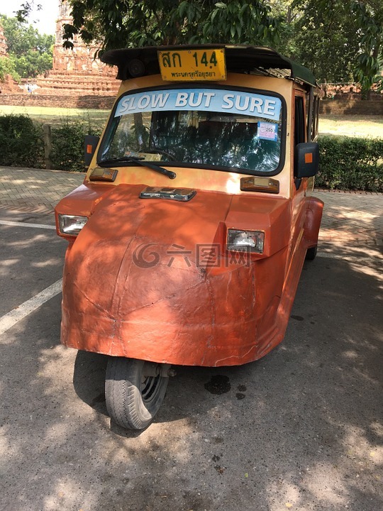 tuktuk,泰国,艾尤塔雅