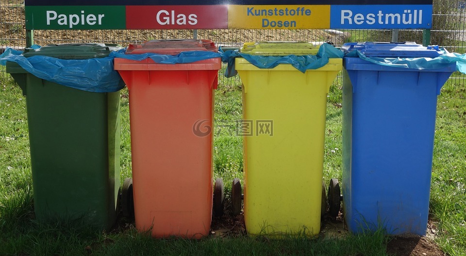 垃圾分类,mülltonnen,回收