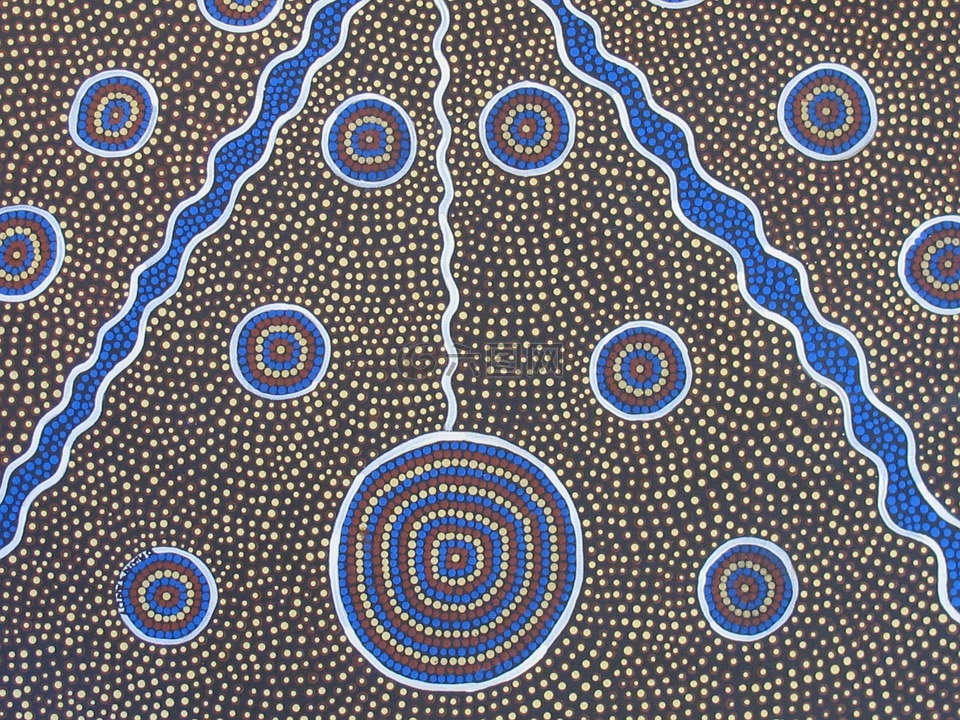 土著艺术,原住民绘画,原画