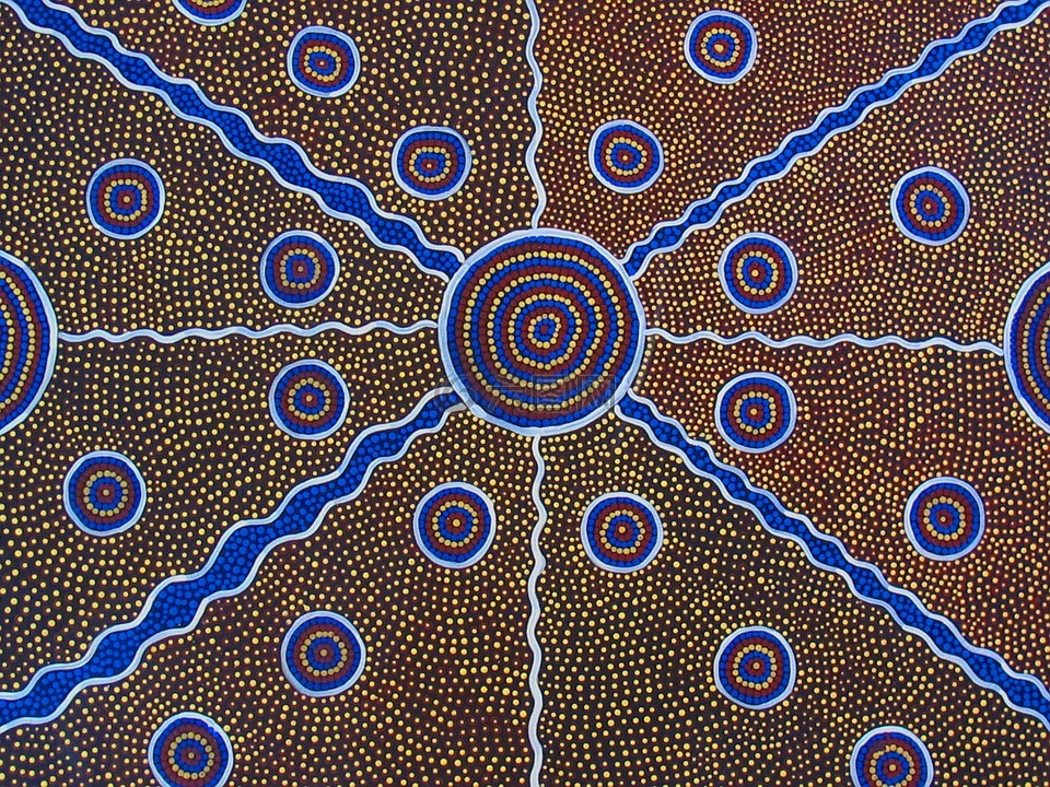 土著艺术,原住民绘画,原画
