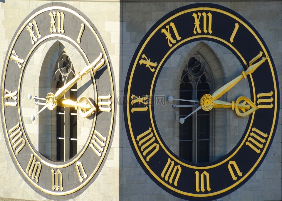 时钟,时间,教堂的钟