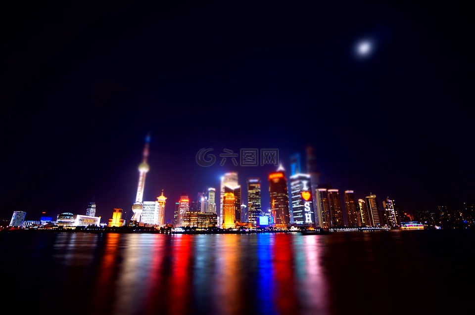 上海,外滩,城市夜景