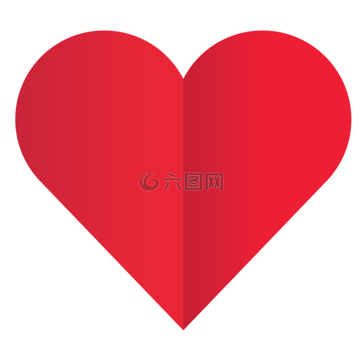 红纸心脏,情人节,心