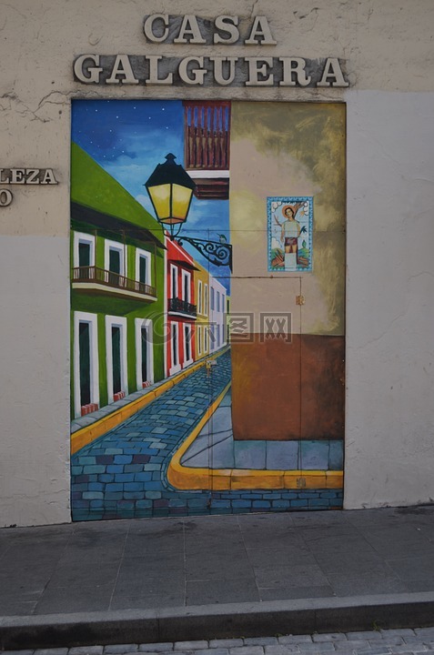 圣胡安,波多黎各,壁画