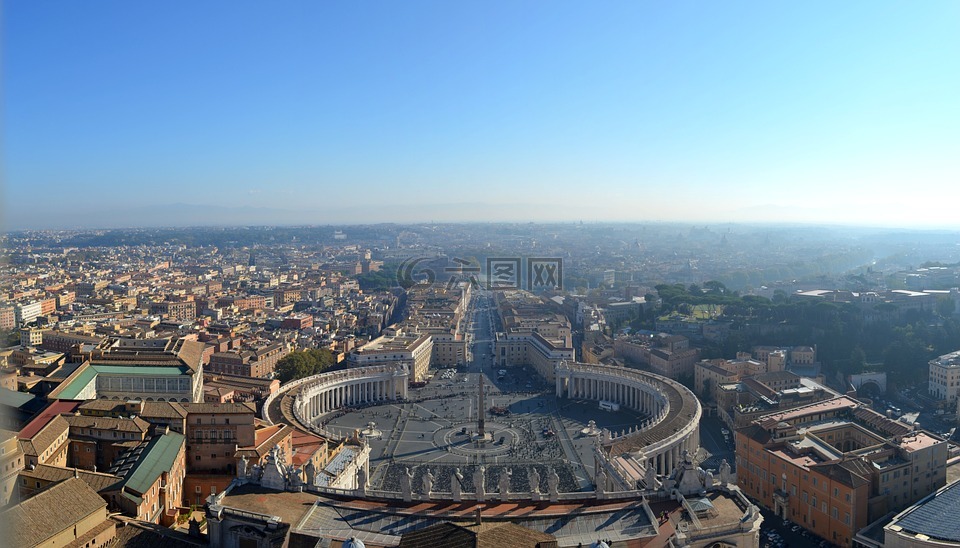 意大利,罗马,查看从圣彼得大教堂