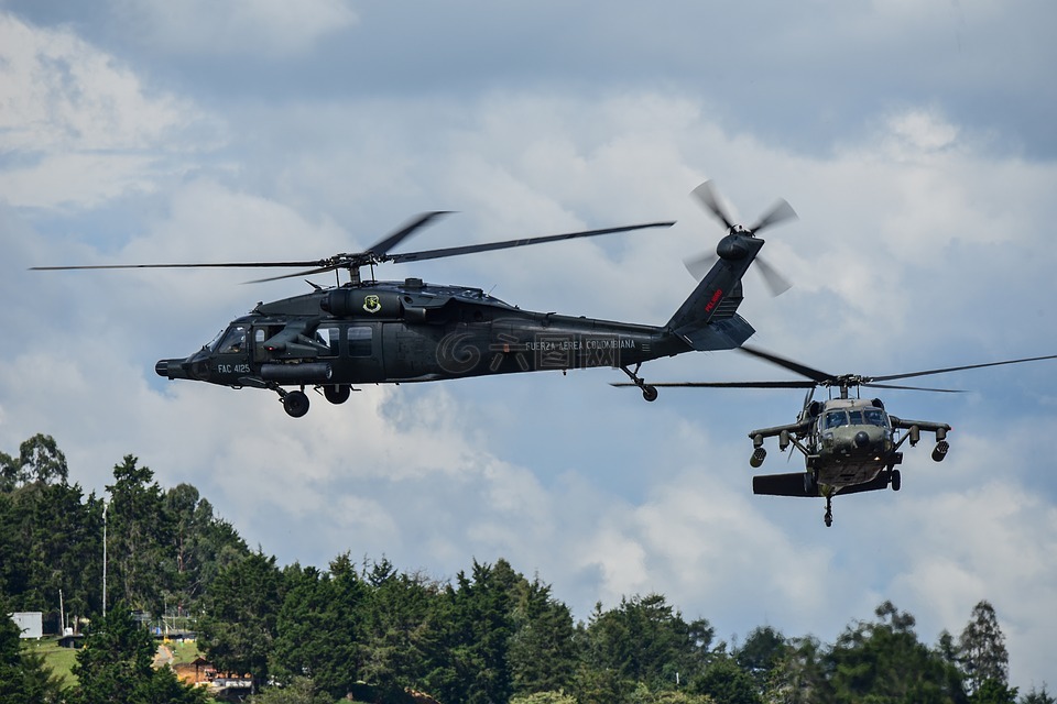 哥伦比亚空军,uh-60黑鹰,直升机