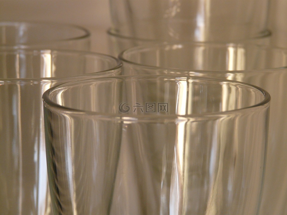 玻璃,喝,玻璃器皿