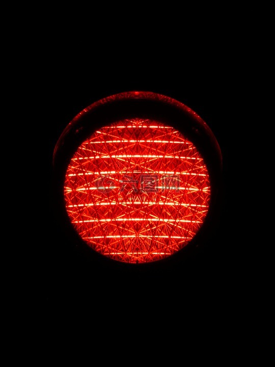 红绿灯,红灯,红色