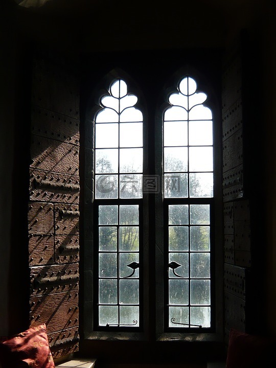 窗口,利兹,城堡