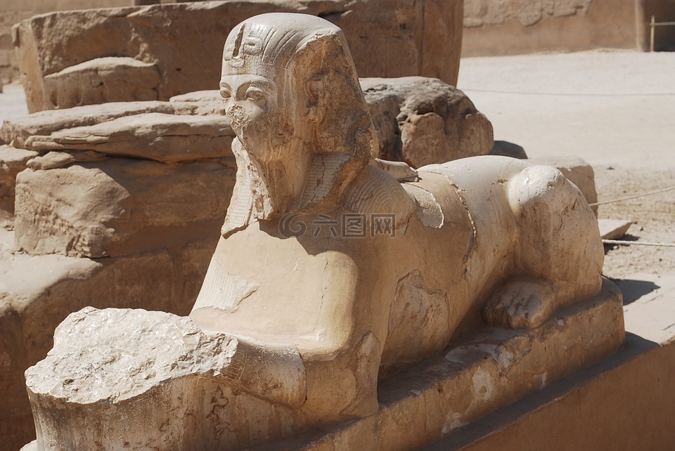 人头狮身,埃及,寺