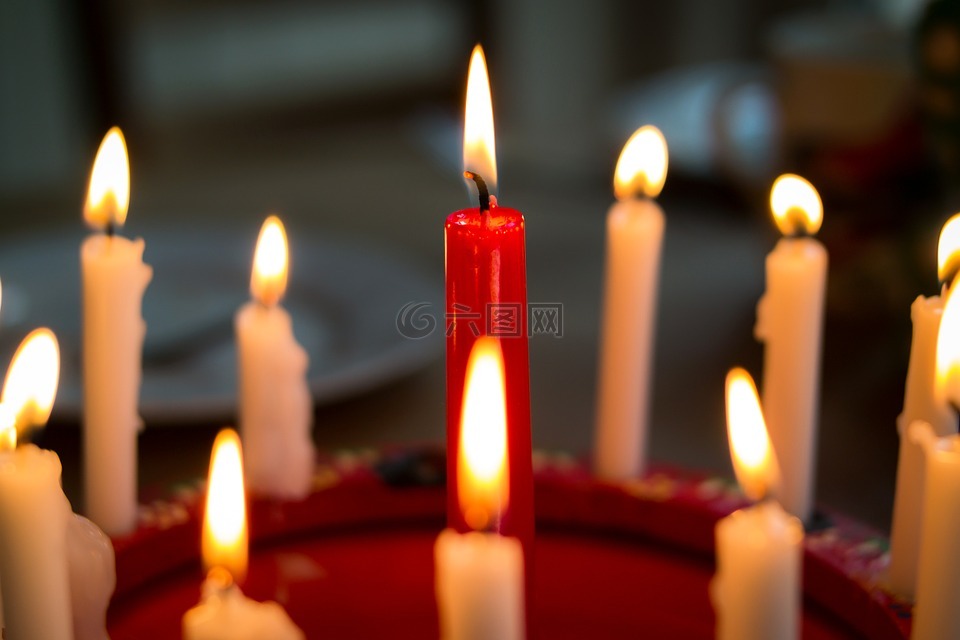 蜡烛,艺术节,生日