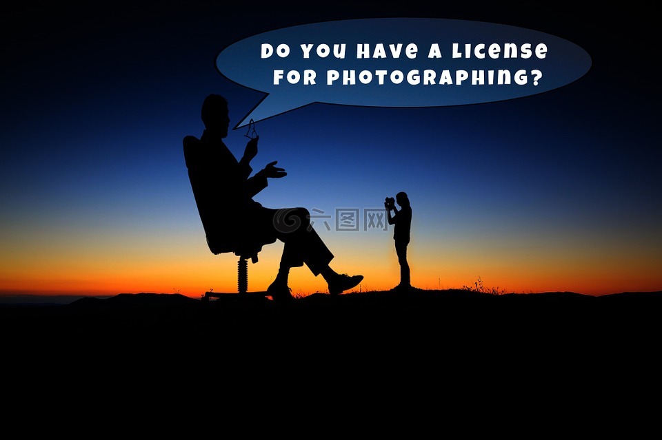 拍摄许可证,摄影师,权限