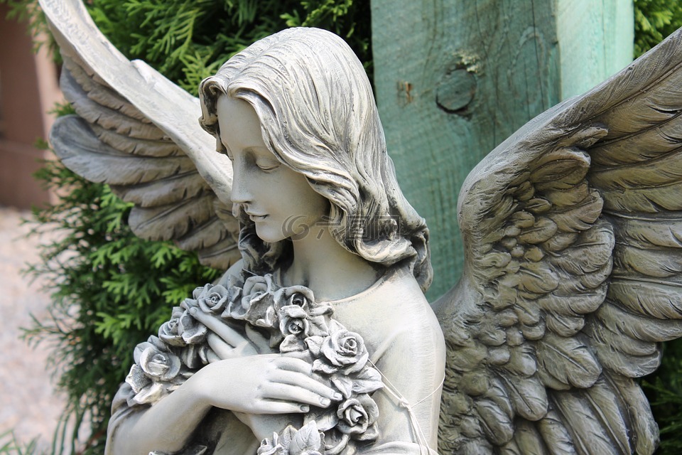 天使,雕像,宗教