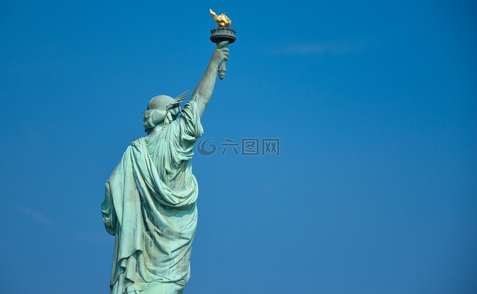 自由女神像,背部,纽约