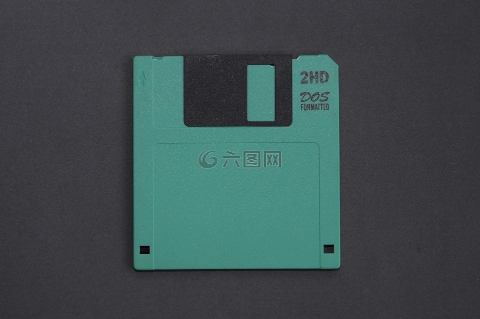 绿色的软磁盘,老技术,存储