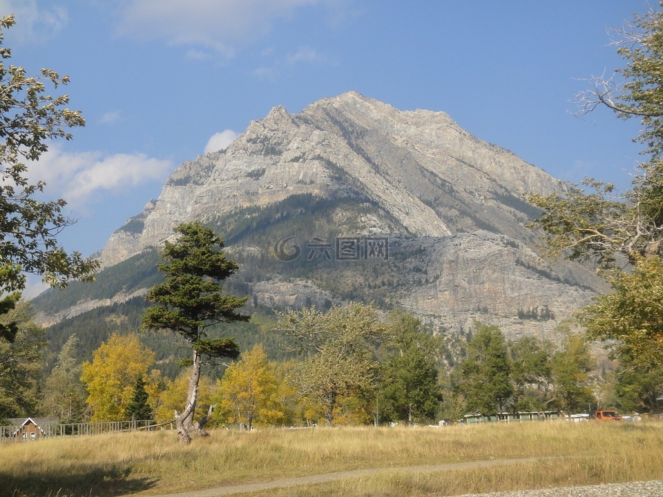 沃特顿,山,公园